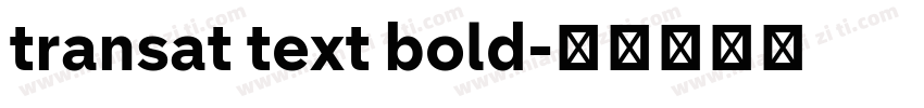 transat text bold字体转换